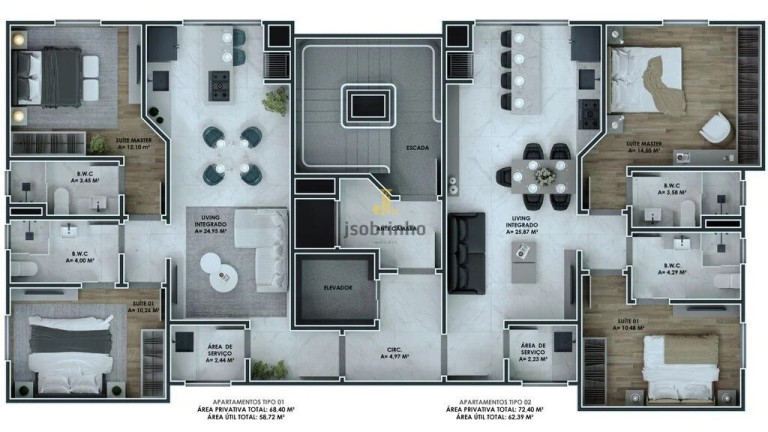 Imagem Apartamento com 2 Quartos à Venda, 68 m² em Meia Praia - Itapema Imagem Apartamento com 2 Quartos à Venda, 68 m² em Meia Praia - Itapema