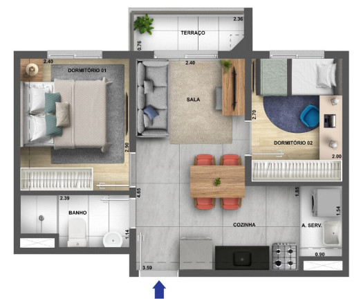 Imagem Imóvel com 2 Quartos à Venda, 44 m² em água Branca - São Paulo Imagem Imóvel com 2 Quartos à Venda, 44 m² em água Branca - São Paulo