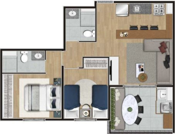 Imagem Studio com 1 Quarto à Venda, 24 m² em Campo Belo - São Paulo