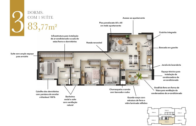 Imagem Imóvel com 3 Quartos à Venda, 83 m² em Jardim Botânico - Ribeirão Preto Imagem Imóvel com 3 Quartos à Venda, 83 m² em Jardim Botânico - Ribeirão Preto