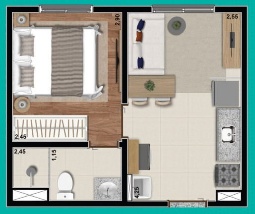 Apartamento com 1 Quarto à Venda, 26 m² em Jabaquara - São Paulo