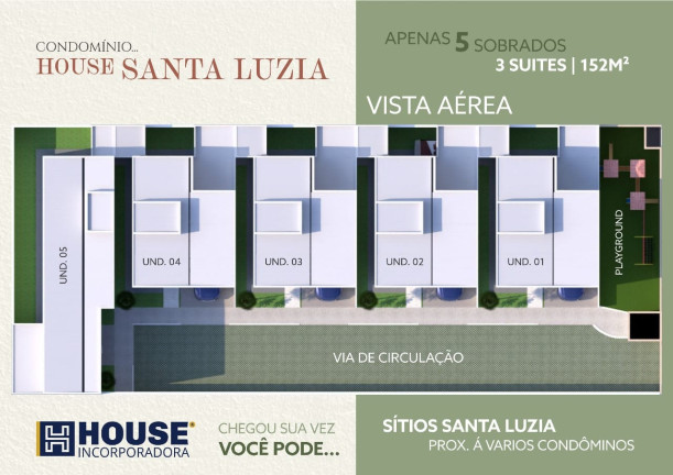 Imagem Casa de Condomínio com 3 Quartos à Venda, 158 m² em Sitios Santa Luzia - Aparecida De Goiania Imagem Casa de Condomínio com 3 Quartos à Venda, 158 m² em Sitios Santa Luzia - Aparecida De Goiania
