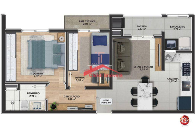 Imagem Apartamento com 2 Quartos à Venda, 61 m² em Anita Garibaldi - Joinville Imagem Apartamento com 2 Quartos à Venda, 61 m² em Anita Garibaldi - Joinville