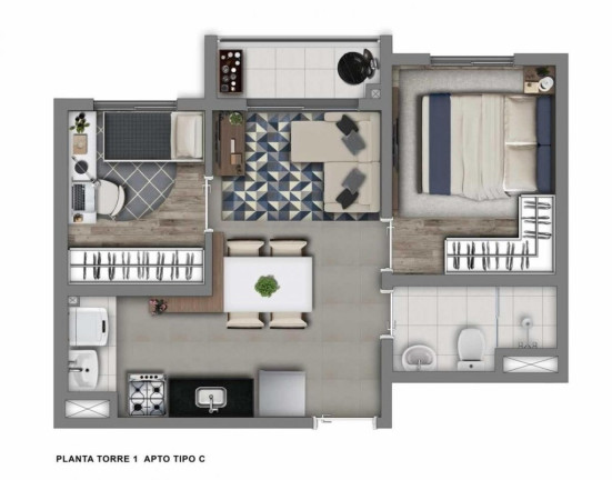 Imagem Apartamento com 2 Quartos à Venda, 36 m² em Lapa - São Paulo Imagem Apartamento com 2 Quartos à Venda, 36 m² em Lapa - São Paulo
