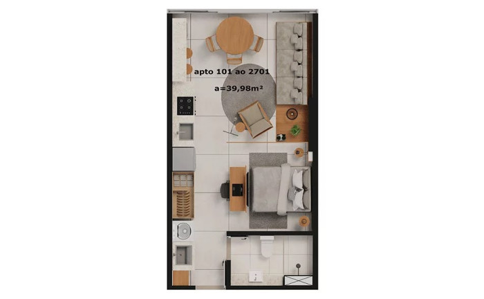 Imagem Apartamento com 1 Quarto à Venda, 40 m² em Pina - Recife