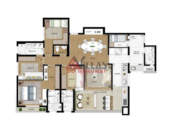 Imagem Apartamento com 4 Quartos à Venda, 128 m² em Vila Andrade - São Paulo Imagem Apartamento com 4 Quartos à Venda, 128 m² em Vila Andrade - São Paulo