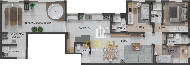 Imagem Cobertura com 3 Quartos à Venda, 84 m² em Barcelona - São Caetano Do Sul Imagem Cobertura com 3 Quartos à Venda, 84 m² em Barcelona - São Caetano Do Sul