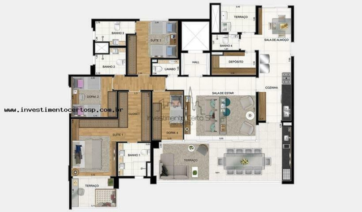 Imagem Apartamento com 3 Quartos à Venda, 181 m² em Jardim Das Acácias - São Paulo