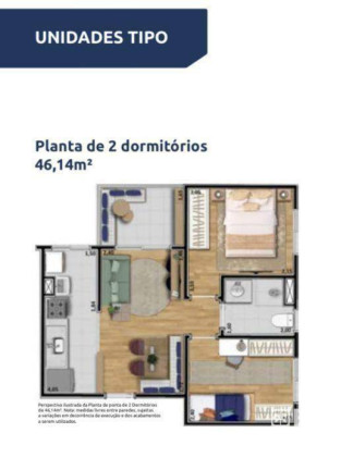 Imagem Apartamento com 2 Quartos à Venda, 46 m² em Rni Nações Unidas - Bauru Imagem Apartamento com 2 Quartos à Venda, 46 m² em Rni Nações Unidas - Bauru