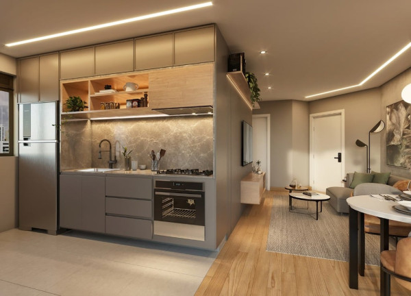 Imagem Apartamento com 2 Quartos à Venda, 51 m² em Centro - Curitiba