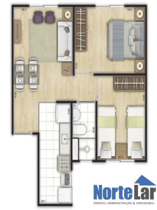 Imagem Apartamento com 2 Quartos à Venda, 40 m² em Parque Panamericano - São Paulo