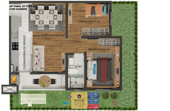 Imagem Apartamento com 2 Quartos à Venda, 50 m² em Polo Centro - Foz Do Iguaçu
