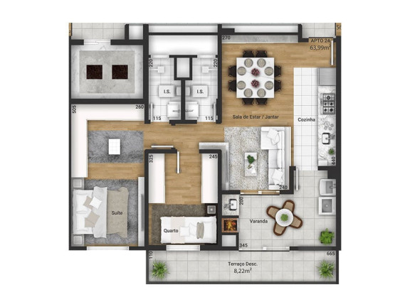 Imagem Apartamento com 2 Quartos à Venda, 72 m² em Tingui - Curitiba