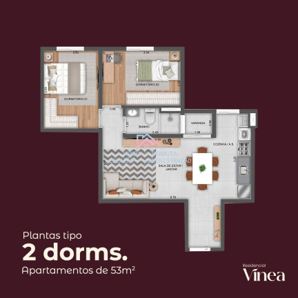 Imagem Apartamento com 2 Quartos à Venda, 49 m² em Vila Rossi - Jundiaí Imagem Apartamento com 2 Quartos à Venda, 49 m² em Vila Rossi - Jundiaí