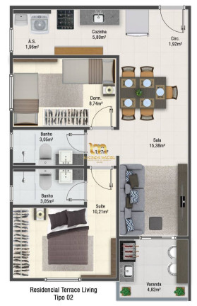 Imagem Apartamento com 2 Quartos à Venda, 55 m² em Aviação - Praia Grande Imagem Apartamento com 2 Quartos à Venda, 55 m² em Aviação - Praia Grande