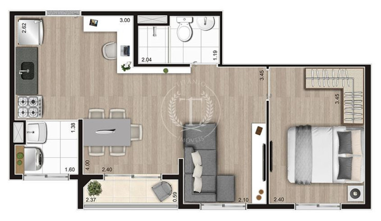 Imagem Apartamento com 2 Quartos à Venda, 36 m² em Parque Ipê - São Paulo Imagem Apartamento com 2 Quartos à Venda, 36 m² em Parque Ipê - São Paulo