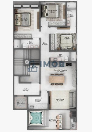 Imagem Apartamento com 3 Quartos à Venda, 101 m² em Itajubá - Barra Velha Imagem Apartamento com 3 Quartos à Venda, 101 m² em Itajubá - Barra Velha