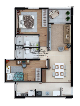 Imagem Apartamento com 2 Quartos à Venda, 69 m² em Portal Das Colinas - Guaratinguetá Imagem Apartamento com 2 Quartos à Venda, 69 m² em Portal Das Colinas - Guaratinguetá
