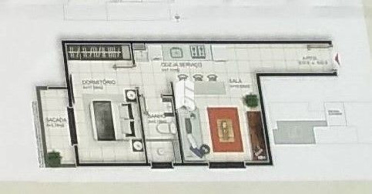 Imagem Apartamento com 1 Quarto à Venda, 35 m² em Camobi - Santa Maria Imagem Apartamento com 1 Quarto à Venda, 35 m² em Camobi - Santa Maria