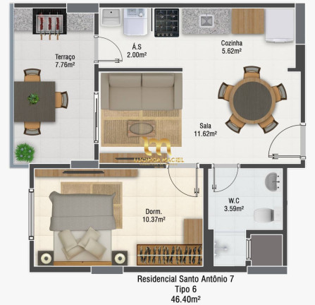 Imagem Apartamento com 2 Quartos à Venda, 63 m² em Mirim - Praia Grande