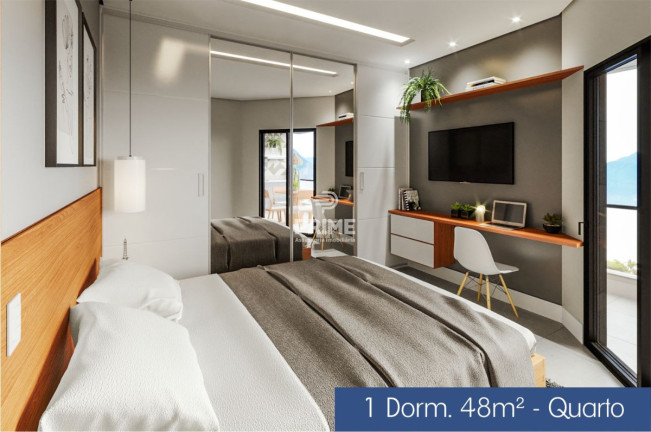Imagem Apartamento com 1 Quarto à Venda, 39 m² em Praia Das Palmeiras - Caraguatatuba