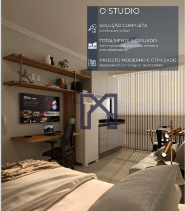 Imagem Apartamento com 1 Quarto à Venda, 24 m² em Pinheirinho - Itajubá
