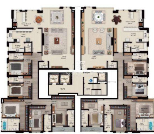 Imagem Apartamento com 5 Quartos à Venda, 265 m² em Meia Praia - Itapema
