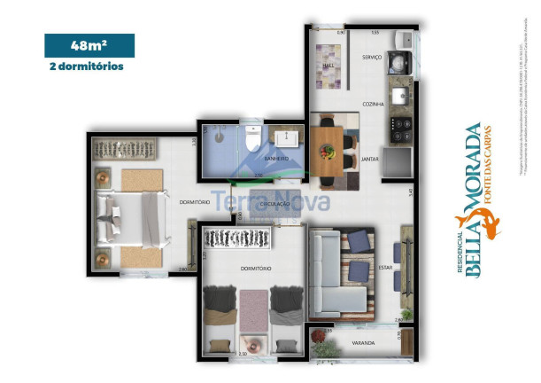 Imagem Apartamento com 2 Quartos à Venda, em Jardim Itália - Jundiaí Imagem Apartamento com 2 Quartos à Venda, em Jardim Itália - Jundiaí