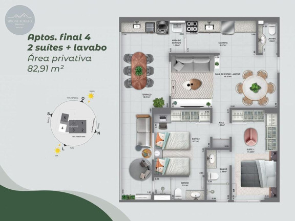Imagem Apartamento com 2 Quartos à Venda, 75 m² em Aviação - Praia Grande