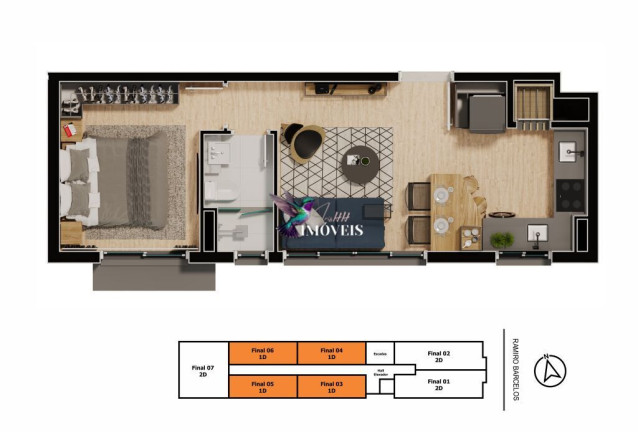 Imagem Apartamento com 1 Quarto à Venda, 34 m² em Floresta - Porto Alegre Imagem Apartamento com 1 Quarto à Venda, 34 m² em Floresta - Porto Alegre