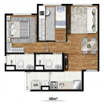 Imagem Studio com 1 Quarto à Venda, 36 m² em Jardim Prudência - São Paulo Imagem Studio com 1 Quarto à Venda, 36 m² em Jardim Prudência - São Paulo