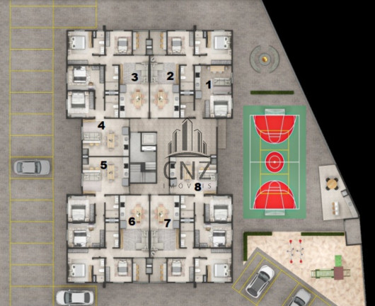 Imagem Apartamento com 2 Quartos à Venda, 62 m² em Azambuja - Brusque Imagem Apartamento com 2 Quartos à Venda, 62 m² em Azambuja - Brusque