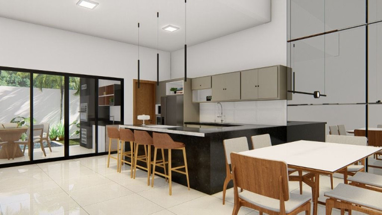 Imagem Casa com 3 Quartos à Venda, 161 m² em Jardins Bolonha - Senador Canedo Imagem Casa com 3 Quartos à Venda, 161 m² em Jardins Bolonha - Senador Canedo