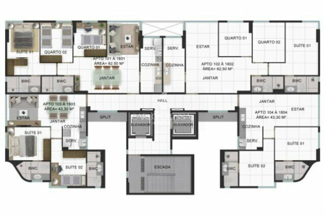 Imagem Apartamento com 3 Quartos à Venda, 105 m² em Casa Forte - Recife