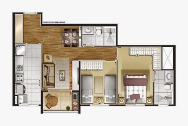 Imagem Apartamento com 2 Quartos à Venda, 68 m² em Centro - São José Dos Campos Imagem Apartamento com 2 Quartos à Venda, 68 m² em Centro - São José Dos Campos