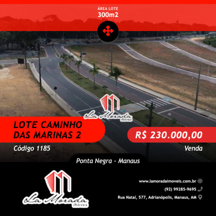 Terreno à Venda, 300 m² em Ponta Negra - Manaus