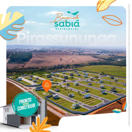 Imagem Terreno à Venda, 200 m² em Residencial Bouganville Sabiá - Pirassununga Imagem Terreno à Venda, 200 m² em Residencial Bouganville Sabiá - Pirassununga