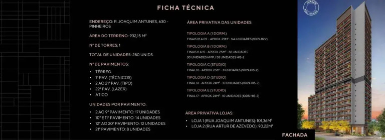 Imagem Apartamento com 1 Quarto à Venda, 24 m² em Pinheiros - São Paulo