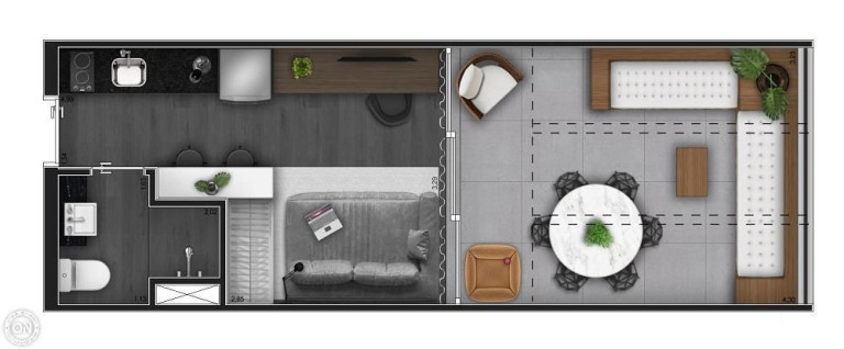 Imagem Studio com 1 Quarto à Venda, 20 m² em Moema - São Paulo Imagem Studio com 1 Quarto à Venda, 20 m² em Moema - São Paulo