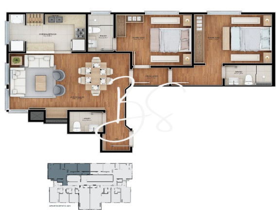 Imagem Apartamento com 2 Quartos à Venda, 77 m² em Floresta - Gramado Imagem Apartamento com 2 Quartos à Venda, 77 m² em Floresta - Gramado