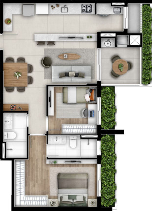 Imagem Apartamento com 2 Quartos à Venda, 68 m² em Cabral - Curitiba