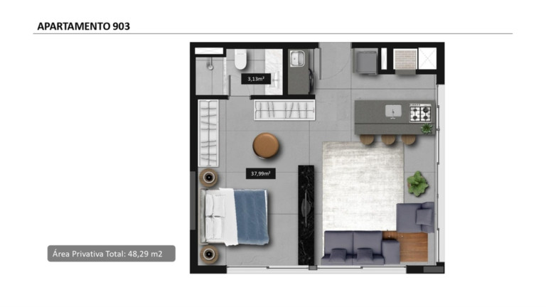 Imagem Imóvel com 1 Quarto à Venda, 47 m² em Petrópolis - Porto Alegre