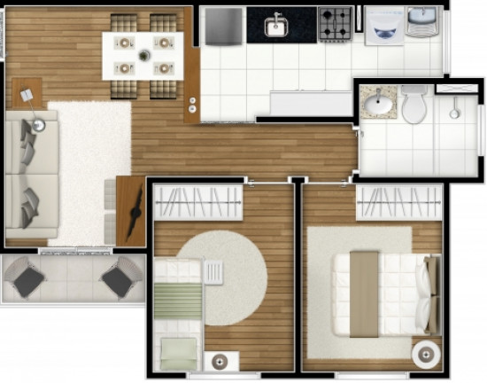 Imagem Apartamento com 2 Quartos à Venda, 47 m² em Jardim Novo Maracanã - Campinas Imagem Apartamento com 2 Quartos à Venda, 47 m² em Jardim Novo Maracanã - Campinas