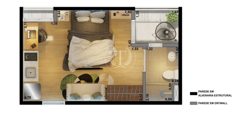 Imagem Apartamento com 1 Quarto à Venda, 18 m² em Santa Cecília - São Paulo Imagem Apartamento com 1 Quarto à Venda, 18 m² em Santa Cecília - São Paulo