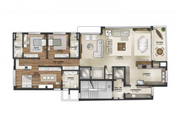 Imagem Apartamento com 3 Quartos à Venda, 190 m² em Exposição - Caxias Do Sul