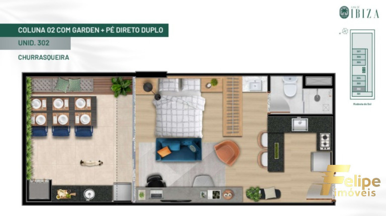 Imagem Imóvel com 1 Quarto à Venda, 25 m² em Praia De Itaparica - Vila Velha