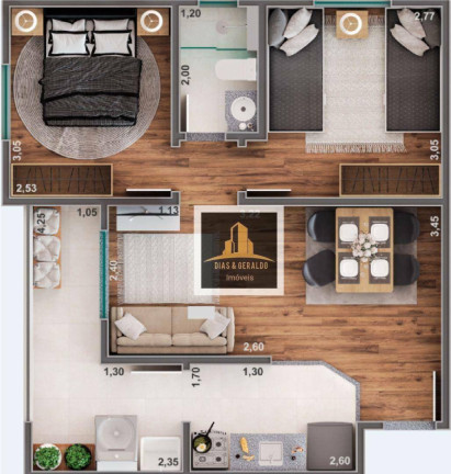 Imagem Apartamento com 2 Quartos à Venda, 51 m² em Parque Residencial Flamboyant - São José Dos Campos Imagem Apartamento com 2 Quartos à Venda, 51 m² em Parque Residencial Flamboyant - São José Dos Campos