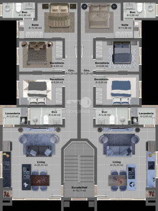 Imagem Apartamento com 3 Quartos à Venda, 76 m² em Nossa Senhora Da Paz - Balneário Piçarras