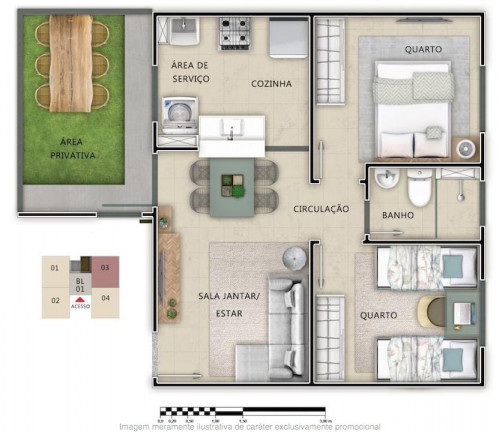 Imagem Apartamento com 2 Quartos à Venda, 41 m² em Jardim São Gabriel - Campinas Imagem Apartamento com 2 Quartos à Venda, 41 m² em Jardim São Gabriel - Campinas