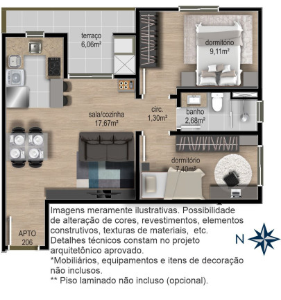 Imagem Apartamento com 2 Quartos à Venda, 48 m² em Cidade Nova - Caxias Do Sul Imagem Apartamento com 2 Quartos à Venda, 48 m² em Cidade Nova - Caxias Do Sul